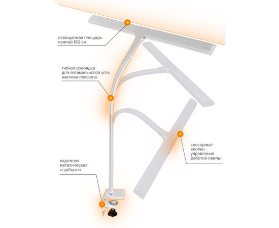 Настольная лампа Mealux светодиодная (DL-1020), изображение 3