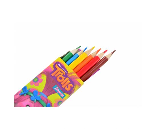 Карандаши цветные 1 вересня Trolls 6 цв (290378), изображение 2 Карандаши цветные 1 вересня Trolls 6 цв (290378), изображение 2