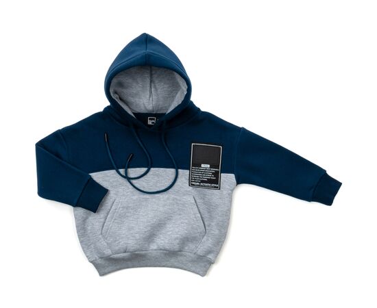 Спортивный костюм Cloise флисовый с худи (CL0215006-128-blue), изображение 2 Спортивный костюм Cloise флисовый с худи (CL0215006-128-blue), изображение 2