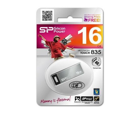 USB флеш накопичувач Silicon Power 16GB Touch 835 USB 2.0 (SP016GBUF2835V1T), зображення 3 USB флеш накопичувач Silicon Power 16GB Touch 835 USB 2.0 (SP016GBUF2835V1T), зображення 3