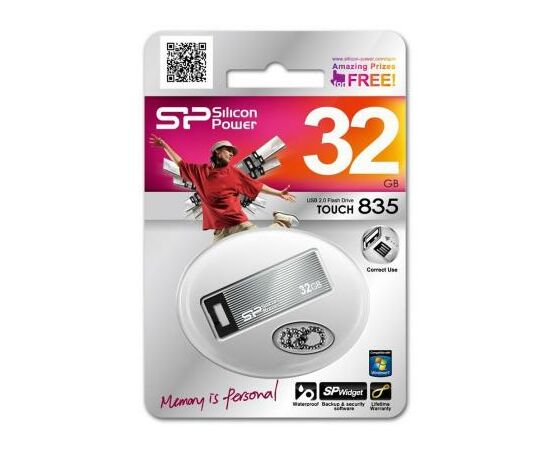 USB флеш накопитель Silicon Power 32GB Touch 835 USB 2.0 (SP032GBUF2835V1T), изображение 3 USB флеш накопитель Silicon Power 32GB Touch 835 USB 2.0 (SP032GBUF2835V1T), изображение 3