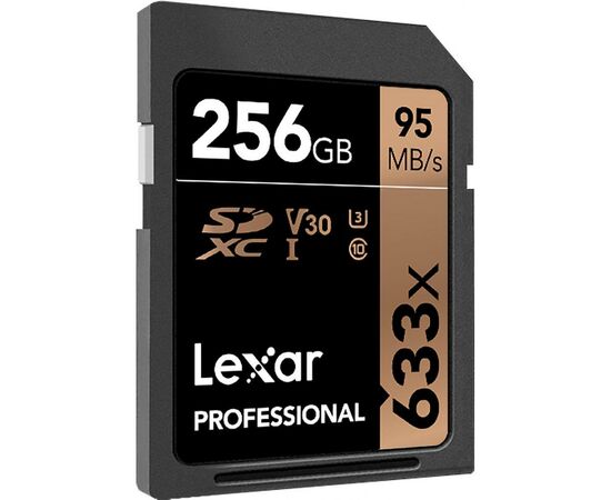 Карта памяти Lexar 256GB SDXC class 10 UHS-I U3 V30 633x Professional (LSD256CB633), изображение 2