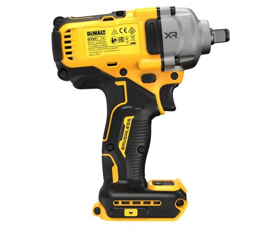 Гайковерт DeWALT 18 В XR Li-lon,812 Нм (без АКБ и ЗУ) (DCF891N), изображение 4 Гайковерт DeWALT 18 В XR Li-lon,812 Нм (без АКБ и ЗУ) (DCF891N), изображение 4