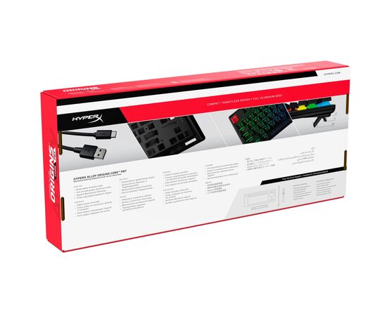 Клавиатура HyperX Alloy Origins Core PBT HX Red (639N7AA), изображение 9 Клавиатура HyperX Alloy Origins Core PBT HX Red (639N7AA), изображение 9