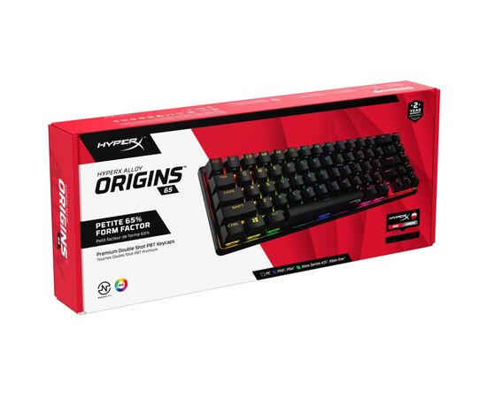 Клавиатура HyperX Alloy Origins 65 HX Red (4P5D6AX), изображение 8 Клавиатура HyperX Alloy Origins 65 HX Red (4P5D6AX), изображение 8