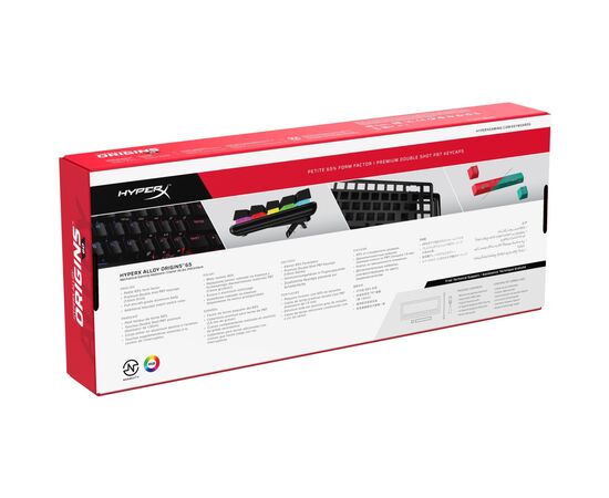 Клавиатура HyperX Alloy Origins 65 HX Red (4P5D6AX), изображение 9 Клавиатура HyperX Alloy Origins 65 HX Red (4P5D6AX), изображение 9