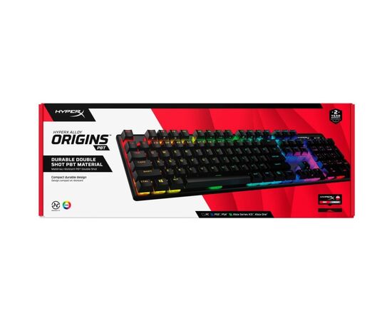 Клавиатура HyperX Alloy Origins PBT HX Red (639N3AA), изображение 8 Клавиатура HyperX Alloy Origins PBT HX Red (639N3AA), изображение 8