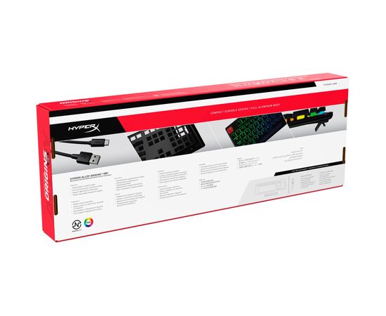 Клавиатура HyperX Alloy Origins PBT HX Red (639N3AA), изображение 9 Клавиатура HyperX Alloy Origins PBT HX Red (639N3AA), изображение 9