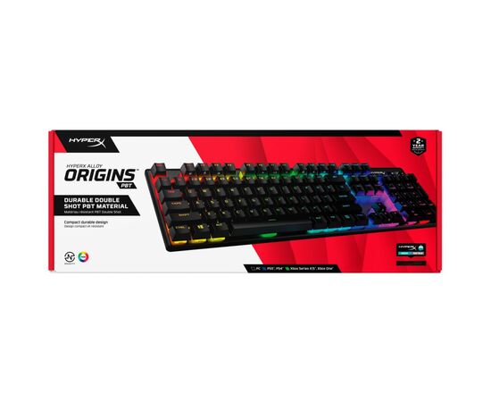 Клавиатура HyperX Alloy Origins PBT HX Aqua (639N5AA), изображение 8 Клавиатура HyperX Alloy Origins PBT HX Aqua (639N5AA), изображение 8
