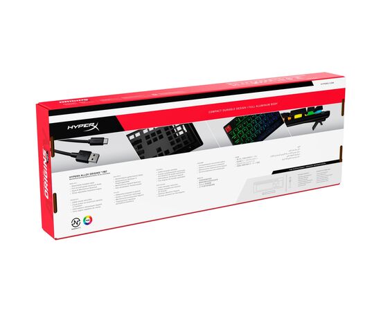 Клавиатура HyperX Alloy Origins PBT HX Aqua (639N5AA), изображение 9 Клавиатура HyperX Alloy Origins PBT HX Aqua (639N5AA), изображение 9
