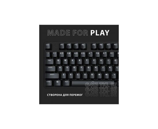 Клавіатура Logitech G413 TKL SE Mechanical Tactile Switch USB UA Black (920-010446), зображення 7 Клавіатура Logitech G413 TKL SE Mechanical Tactile Switch USB UA Black (920-010446), зображення 7