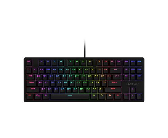 Клавіатура Hator Rockfall TKL Mecha Green USB Black (HTK-620)
