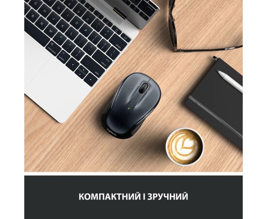 Мышка Logitech M325s Wireless Dark Silver (910-006812), изображение 6 Мышка Logitech M325s Wireless Dark Silver (910-006812), изображение 6