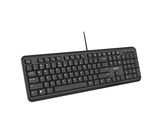 Клавіатура Canyon HKB-20 USB Black (CNS-HKB02-RU), зображення 4 Клавіатура Canyon HKB-20 USB Black (CNS-HKB02-RU), зображення 4
