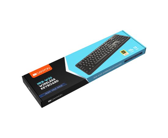 Клавиатура Canyon W20 Wireless Black (CNS-HKBW02-RU), изображение 6 Клавиатура Canyon W20 Wireless Black (CNS-HKBW02-RU), изображение 6