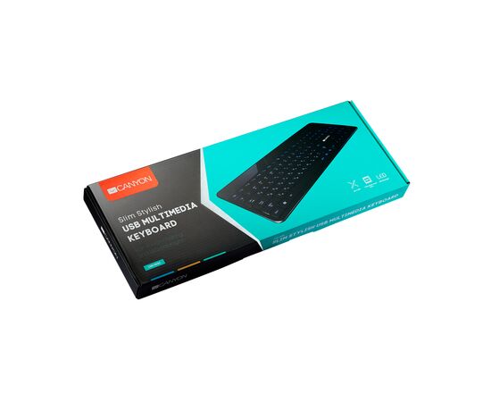 Клавиатура Canyon HKB-5 USB Black (CNS-HKB5RU), изображение 2 Клавиатура Canyon HKB-5 USB Black (CNS-HKB5RU), изображение 2