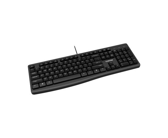 Клавиатура Canyon KB-50 USB Black (CNE-CKEY5-RU), изображение 2 Клавиатура Canyon KB-50 USB Black (CNE-CKEY5-RU), изображение 2