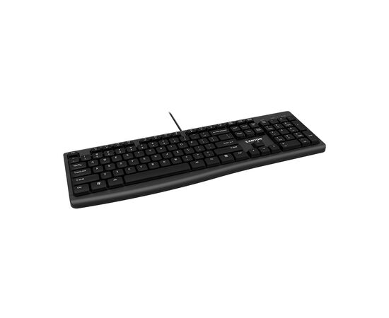 Клавиатура Canyon KB-50 USB Black (CNE-CKEY5-RU), изображение 3 Клавиатура Canyon KB-50 USB Black (CNE-CKEY5-RU), изображение 3