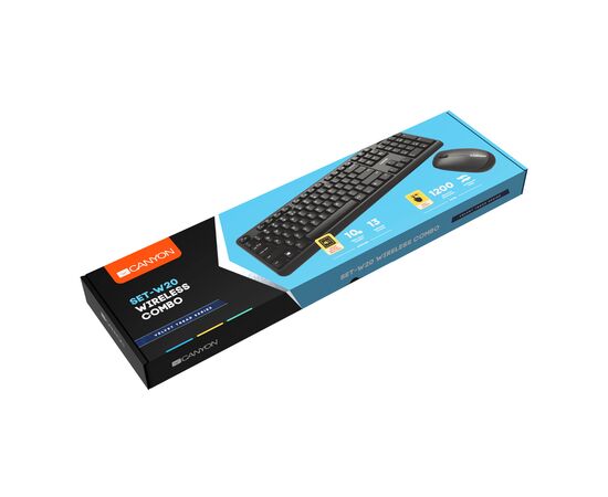 Комплект Canyon SET-W20 Wireless Black (CNS-HSETW02-RU), изображение 4 Комплект Canyon SET-W20 Wireless Black (CNS-HSETW02-RU), изображение 4