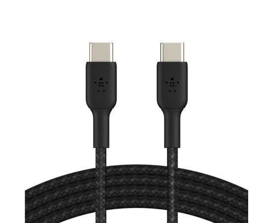 Дата кабель USB-С - USB-С BRAIDED, 1m, black Belkin (CAB004BT1MBK)