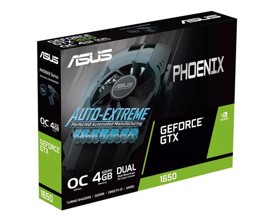 Видеокарта ASUS GeForce GTX1650 4096Mb PHOENIX OC D6 EVO (PH-GTX1650-O4GD6-P-EVO), изображение 6 Видеокарта ASUS GeForce GTX1650 4096Mb PHOENIX OC D6 EVO (PH-GTX1650-O4GD6-P-EVO), изображение 6
