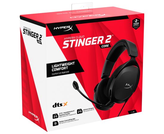 Наушники HyperX Cloud Stinger 2 Core Wired Black (683L9AA), изображение 8 Наушники HyperX Cloud Stinger 2 Core Wired Black (683L9AA), изображение 8