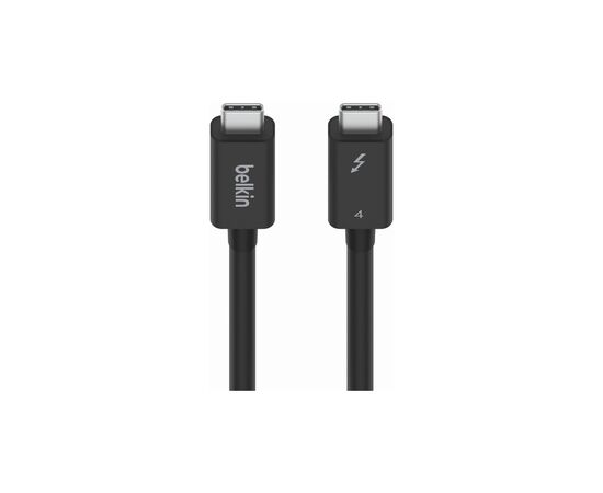 Дата кабель THUNDERBOLT 4, 40Gbps, 100W, 2m Black Belkin (INZ002BT2MBK), изображение 2 Дата кабель THUNDERBOLT 4, 40Gbps, 100W, 2m Black Belkin (INZ002BT2MBK), изображение 2