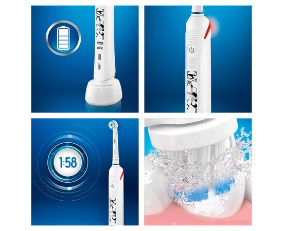 Электрическая зубная щетка Oral-B D 501.513.2 Junior Star Wars, изображение 3 Электрическая зубная щетка Oral-B D 501.513.2 Junior Star Wars, изображение 3