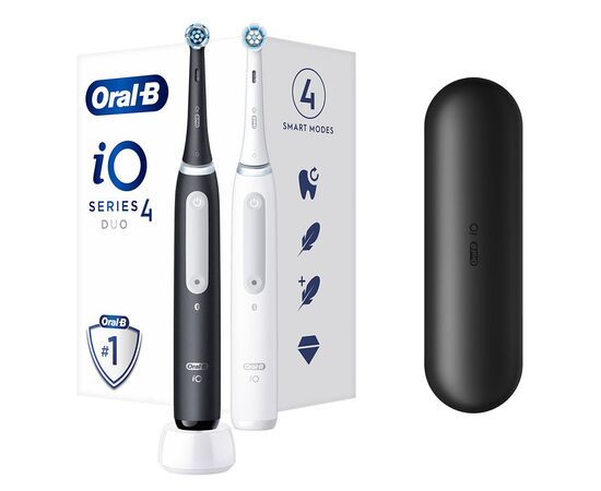 Электрическая зубная щетка Oral-B iOG4d.2J6.2K DUO Black+White (2), изображение 2 Электрическая зубная щетка Oral-B iOG4d.2J6.2K DUO Black+White (2), изображение 2