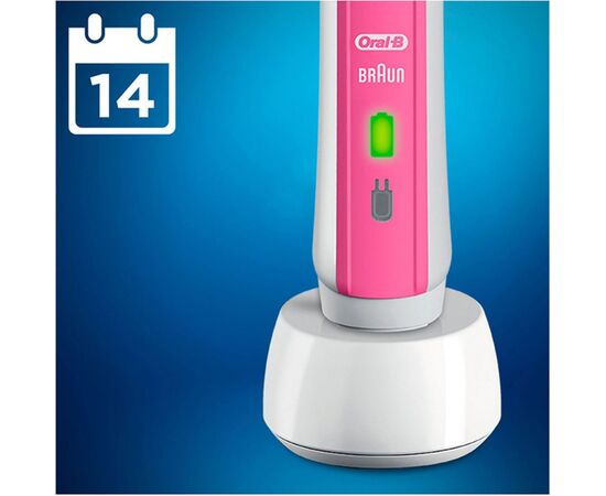 Электрическая зубная щетка Oral-B PRO2 2500 D 501.513.2 X Pink Cross Action, изображение 3 Электрическая зубная щетка Oral-B PRO2 2500 D 501.513.2 X Pink Cross Action, изображение 3