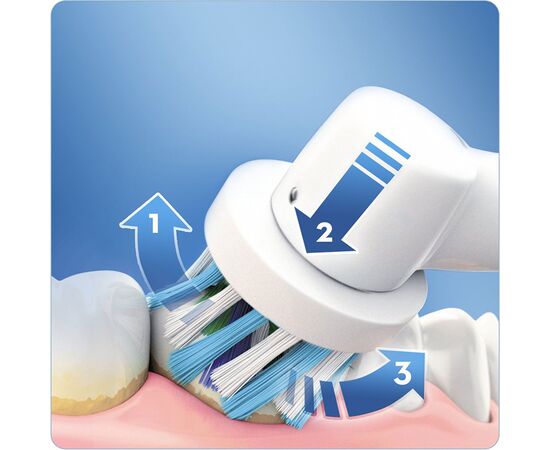 Электрическая зубная щетка Oral-B PRO2 2500 D 501.513.2 X Pink Cross Action, изображение 4 Электрическая зубная щетка Oral-B PRO2 2500 D 501.513.2 X Pink Cross Action, изображение 4