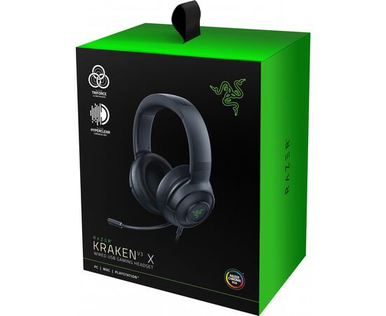 Наушники Razer Kraken V3 X USB Black (RZ04-03750300-R3M1), изображение 6 Наушники Razer Kraken V3 X USB Black (RZ04-03750300-R3M1), изображение 6
