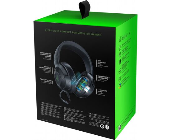 Наушники Razer Kraken V3 X USB Black (RZ04-03750300-R3M1), изображение 7 Наушники Razer Kraken V3 X USB Black (RZ04-03750300-R3M1), изображение 7