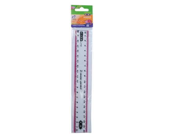 Линейка ZiBi Kids Line 20см с розовой полоской, блистер (ZB.5610-10)