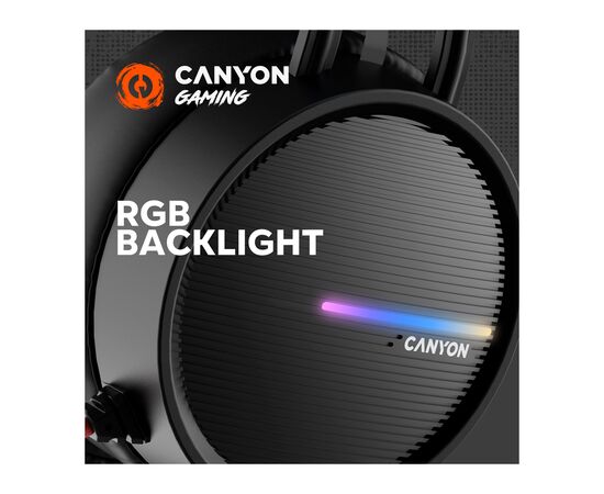 Наушники Canyon Interceptor GH-8A Black-Orange (CND-SGHS8A), изображение 4 Наушники Canyon Interceptor GH-8A Black-Orange (CND-SGHS8A), изображение 4