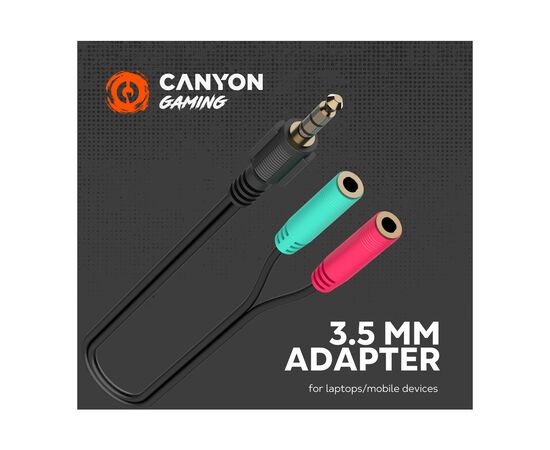 Наушники Canyon Interceptor GH-8A Black-Orange (CND-SGHS8A), изображение 5 Наушники Canyon Interceptor GH-8A Black-Orange (CND-SGHS8A), изображение 5