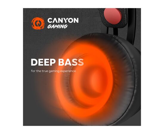 Наушники Canyon Interceptor GH-8A Black-Orange (CND-SGHS8A), изображение 8 Наушники Canyon Interceptor GH-8A Black-Orange (CND-SGHS8A), изображение 8