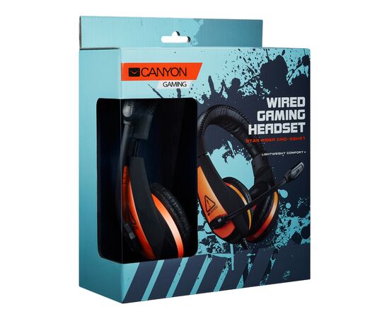 Наушники Canyon Star Raider GH-1A Black-Orange (CND-SGHS1A), изображение 3 Наушники Canyon Star Raider GH-1A Black-Orange (CND-SGHS1A), изображение 3