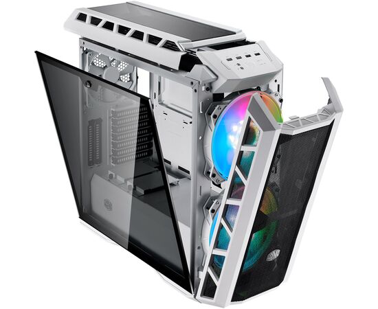 Корпус CoolerMaster MasterCase H500P Mesh White ARGB (MCM-H500P-WGNN-S01), изображение 6 Корпус CoolerMaster MasterCase H500P Mesh White ARGB (MCM-H500P-WGNN-S01), изображение 6
