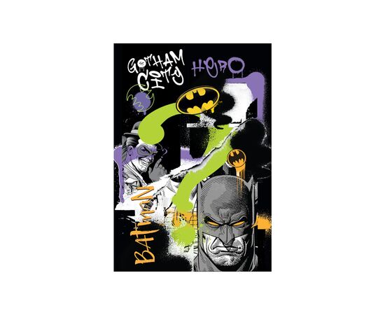 Блокнот Kite планшет DC Comics A5, 50 листов, клетка (DC22-194-2)