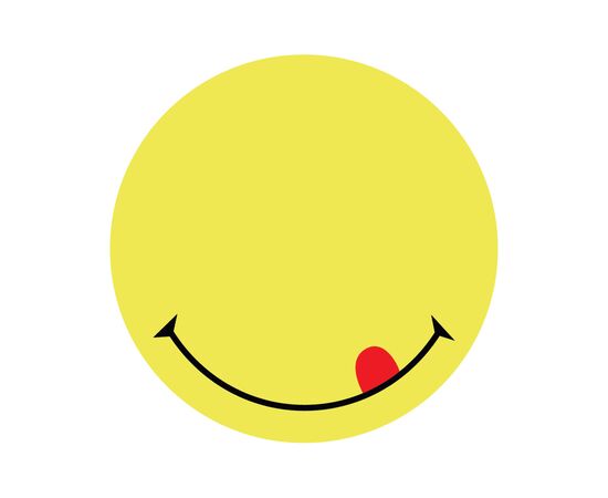 Папір для нотаток Axent з клейким шаром Smile 70х70мм, 50 аркушів (2444-02-A)