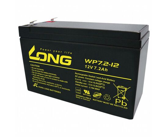 Батарея к ИБП Long 12В 7.2 Ач (WP7.2-12) (WP7.2-12)