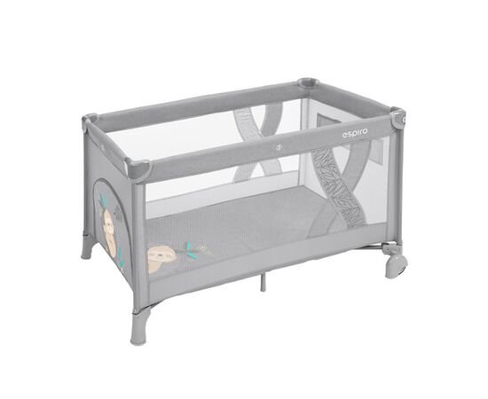Дитячий манеж Espiro ліжечко Simple 2022 (07 Light Gray) (206290)