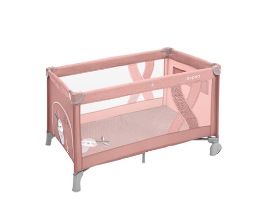 Дитячий манеж Espiro ліжечко Simple 2022 (08 Pink) (206306)