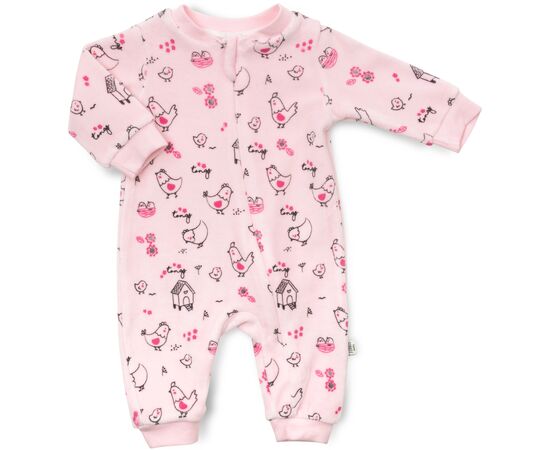 Человечек Tongs велюровий на молнии (3634-62G-pink)