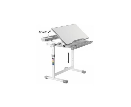 Парта со стулом Lumi серый (B204EDU), изображение 2 Парта со стулом Lumi серый (B204EDU), изображение 2