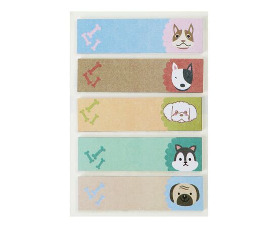 Стікер-закладка ZiBi паперові KIDS Line DOGS 45x12 мм 5 x 20 аркушів (ZB.15101)