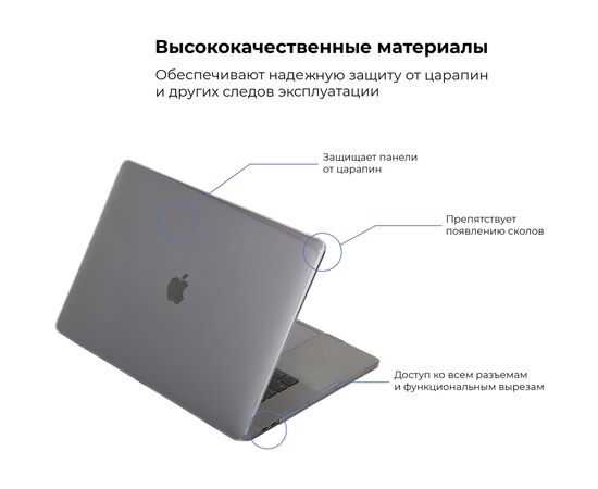 Чехол для ноутбука Armorstandart 13.3" MacBook Pro 2020 (A2289/A2251) Air Shell (ARM57238), изображение 2 Чехол для ноутбука Armorstandart 13.3" MacBook Pro 2020 (A2289/A2251) Air Shell (ARM57238), изображение 2