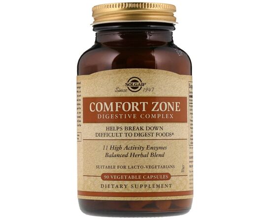 Вітамінно-мінеральний комплекс Solgar Травний комплекс Comfort Zone Digestive Complex, 90 вегетарі (SOL-51299)