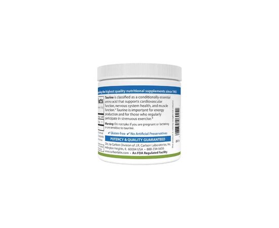 Витаминно-минеральный комплекс Carlson Таурин в порошке, Taurine, Amino Acid Powder, 100 гр (CL06945), изображение 3 Витаминно-минеральный комплекс Carlson Таурин в порошке, Taurine, Amino Acid Powder, 100 гр (CL06945), изображение 3